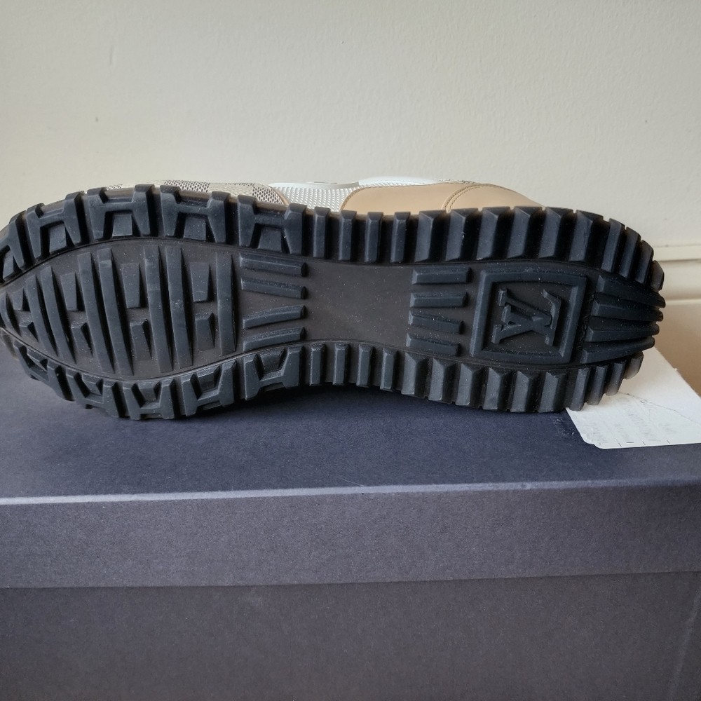 Brand New With Box Louis Vuitton White and Beige Run Away Women's Sneakers - Picture 4 of 4